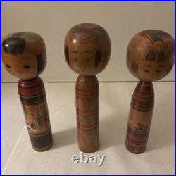 Vintage Kokeshi Doll Lot. 12 Old Pieces Traditional Japanese Art Collectibles
