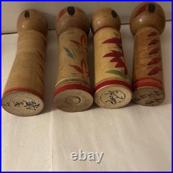 Vintage Kokeshi Doll Lot. 27 Old Pieces Traditional Japanese Art Collectibles