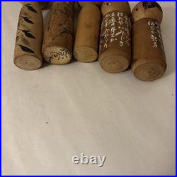Vintage Kokeshi Doll Lot. 27 Old Pieces Traditional Japanese Art Collectibles