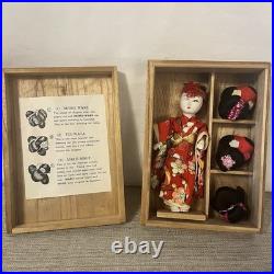 Vintage Kyugetsu Co. (Tokyo) Geisha Doll with Wigs & Original Box