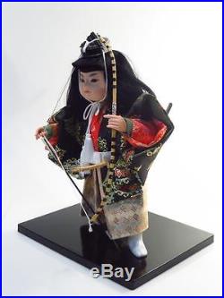 Vintage Kyugetsu Japan Minamoto Yoshitsune Genji Warrior Samurai Archer Doll
