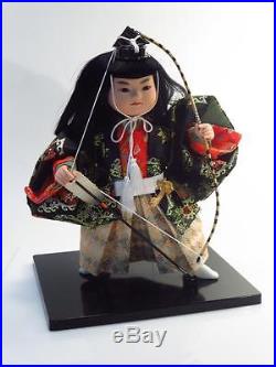 Vintage Kyugetsu Japan Minamoto Yoshitsune Genji Warrior Samurai Archer Doll
