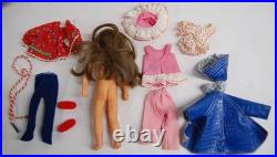 Vintage LOT 1965 Mattel Tutti 6 Doll with Clothes Outfits 1960s Japan