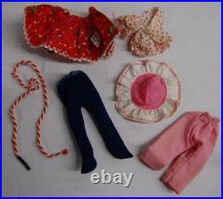 Vintage LOT 1965 Mattel Tutti 6 Doll with Clothes Outfits 1960s Japan