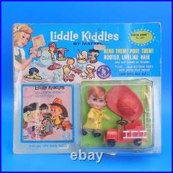 Vintage Liddle Kiddles BUNSON BURNIE Fireman Doll Unopened Mattel 1965 ON CARD