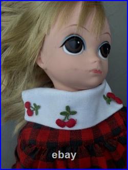 Vintage Lonely Lisa 20 Big Eyed Doll by Royal Doll Co. 1964 3-1 Cherries Colar