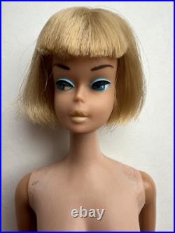 Vintage Long Hair American Girl Platinum Blonde Barbie Doll, Japan 1960s, LOOK