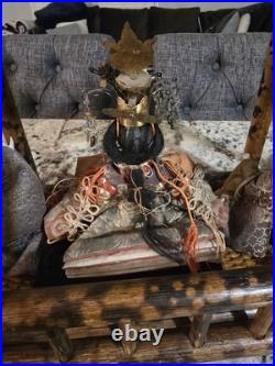 Vintage Lot 14 Japanese Hina Dolls & stand