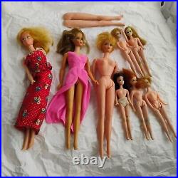 Vintage Lot Of Barbies And Other Dolls MARLO For Parts As Is