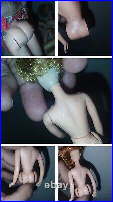 Vintage Lot Of Barbies And Other Dolls MARLO For Parts As Is