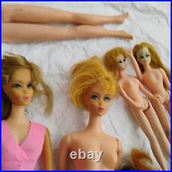 Vintage Lot Of Barbies And Other Dolls MARLO For Parts As Is