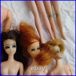 Vintage Lot Of Barbies And Other Dolls MARLO For Parts As Is