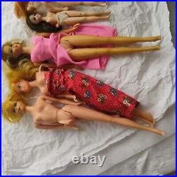 Vintage Lot Of Barbies And Other Dolls MARLO For Parts As Is