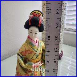 Vintage Lot of (4) Sukiyo Japanese Geisha Collectable Display Dolls 12-16 Tall Vintage Lot of (4) Sukiyo Japanese Geisha Collectable Display Dolls 12-16 Tall