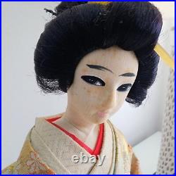 Vintage Lot of (4) Sukiyo Japanese Geisha Collectable Display Dolls 12-16 Tall Vintage Lot of (4) Sukiyo Japanese Geisha Collectable Display Dolls 12-16 Tall