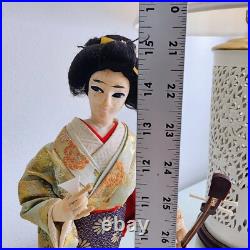 Vintage Lot of (4) Sukiyo Japanese Geisha Collectable Display Dolls 12-16 Tall Vintage Lot of (4) Sukiyo Japanese Geisha Collectable Display Dolls 12-16 Tall
