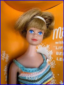Vintage MIDGE Doll ASH BLONDE BENDABLE LEG ORIG BOX ACCESSORIES 1965 EXC BARBIE