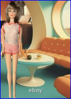 Vintage MOD TNT Barbie Doll Twist and Turn Waist Brunette Japan Swimsuit