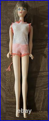 Vintage MOD TNT Barbie Doll Twist and Turn Waist Brunette Japan Swimsuit