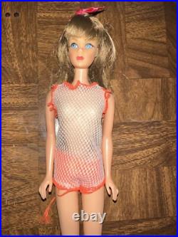 Vintage MOD TNT Barbie Doll Twist and Turn Waist Brunette Japan Swimsuit