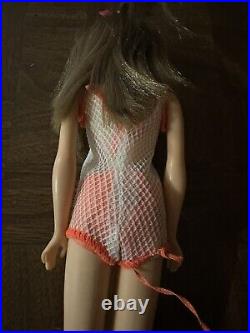 Vintage MOD TNT Barbie Doll Twist and Turn Waist Brunette Japan Swimsuit