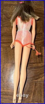 Vintage MOD TNT Barbie Doll Twist and Turn Waist Brunette Japan Swimsuit