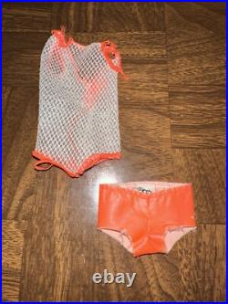 Vintage MOD TNT Barbie Doll Twist and Turn Waist Brunette Japan Swimsuit