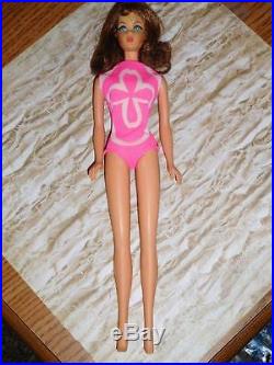 Vintage Marlo Flip Barbie Doll Mattel Black Brunette Japan TNT 1966 MOD OSS