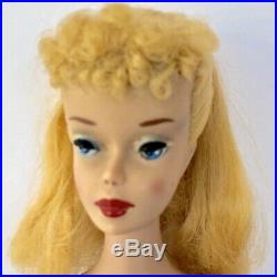 Vintage Mattel 1960 Blond Ponytail Barbie 4 Original Doll Stock 850 Japan