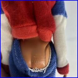 Vintage Mattel 1966 Barbie Doll Made in Japan in USA Red White & Blue Sweater