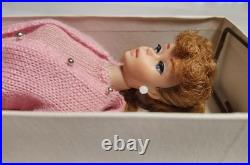 Vintage Mattel #6 Ponytail Barbie In 1963 Dressed Doll Box Knitting Pretty #957