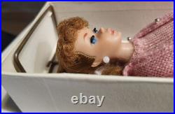 Vintage Mattel #6 Ponytail Barbie In 1963 Dressed Doll Box Knitting Pretty #957