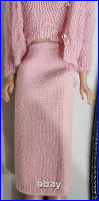 Vintage Mattel #6 Ponytail Barbie In 1963 Dressed Doll Box Knitting Pretty #957