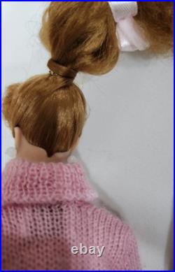 Vintage Mattel #6 Ponytail Barbie In 1963 Dressed Doll Box Knitting Pretty #957