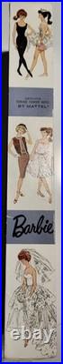 Vintage Mattel #6 Ponytail Barbie In 1963 Dressed Doll Box Knitting Pretty #957