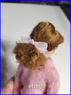 Vintage Mattel #6 Ponytail Barbie In 1963 Dressed Doll Box Knitting Pretty #957