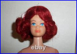 Vintage Mattel Barbie Color Magic Ruby Red Wig Only 1967 Restyled # Cm10 No Doll