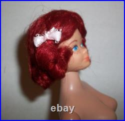 Vintage Mattel Barbie Color Magic Ruby Red Wig Only 1967 Restyled # Cm10 No Doll