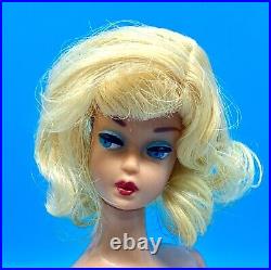 Vintage Mattel Barbie Doll Side Part American Girl Platinum Blonde Wig FQ