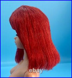 Vintage Mattel Barbie Doll Wig Ruby Red Color Magic Long American Girl Style