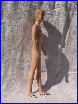 Vintage Mattel Barbie Ken Doll Original 1960s Painted Hair Japan NM Blonde