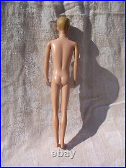 Vintage Mattel Barbie Ken Doll Original 1960s Painted Hair Japan NM Blonde