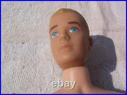 Vintage Mattel Barbie Ken Doll Original 1960s Painted Hair Japan NM Blonde