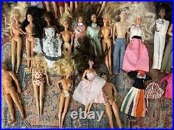 Vintage Mattel Barbie/Skipper Doll Lot of 38 60's Ken Made In Japan Accessories