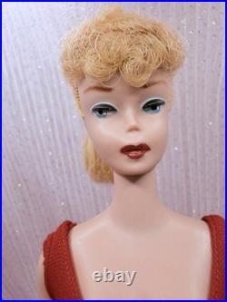 Vintage Mattel Blonde Ponytail #5 Barbie Restored Lips/ Brows, Please read