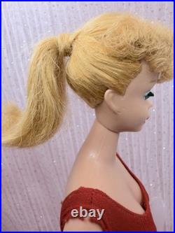 Vintage Mattel Blonde Ponytail #5 Barbie Restored Lips/ Brows, Please read