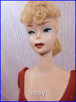Vintage Mattel Blonde Ponytail #5 Barbie Restored Lips/ Brows, Please read