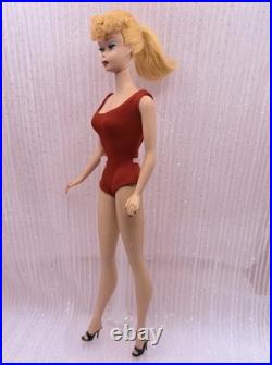 Vintage Mattel Blonde Ponytail #5 Barbie Restored Lips/ Brows, Please read