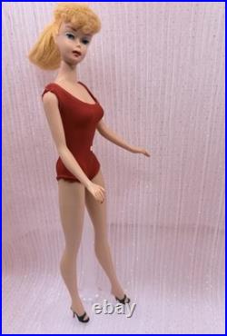 Vintage Mattel Blonde Ponytail #5 Barbie Restored Lips/ Brows, Please read