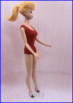 Vintage Mattel Blonde Ponytail #5 Barbie Restored Lips/ Brows, Please read
